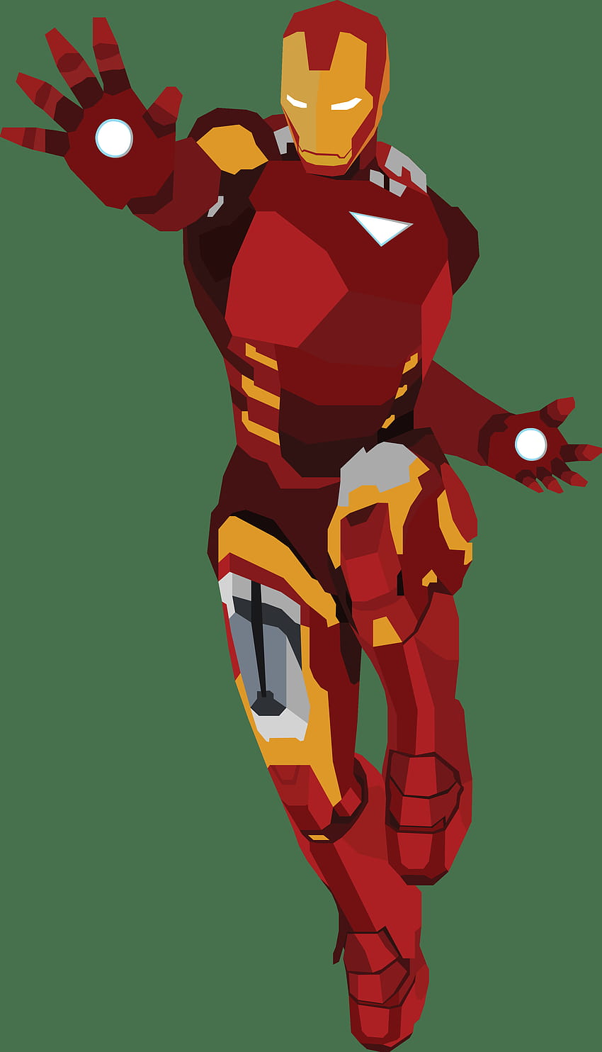 Iron Man-Vektor-Design-Clipart HD-Handy-Hintergrundbild