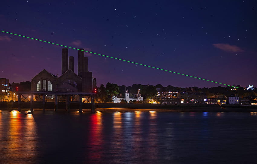 England, laser show, Greenwich, installation of HD wallpaper