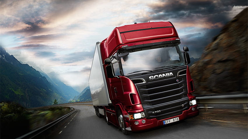 : Scania, mengangkut, Truk, kendaraan darat, kendaraan niaga, gandengan 1920x1080, truk trailer Wallpaper HD