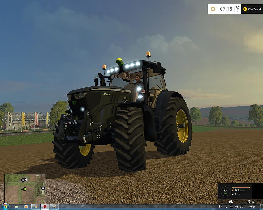 JOHN DEERE 6210R BLACK EDITION • Farming simulator 19, 17, 15 mods HD wallpaper