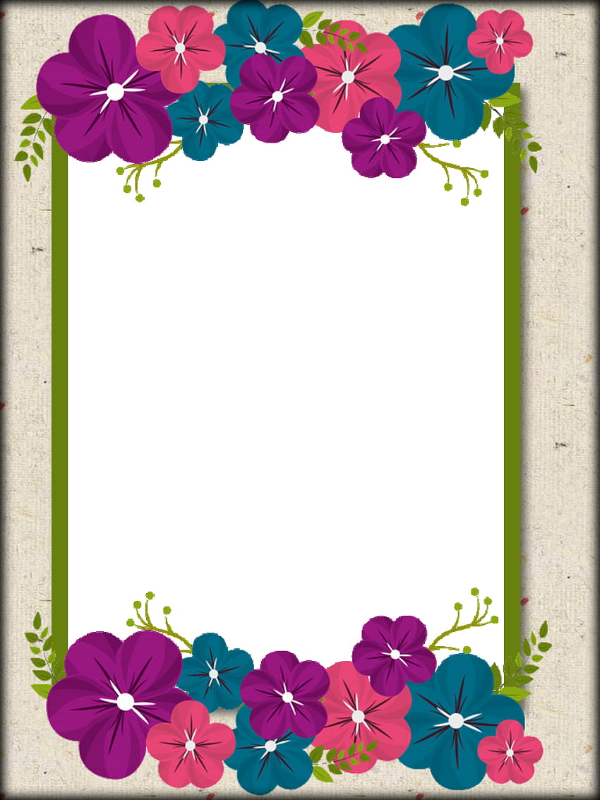 PNG frame, spring page border HD phone wallpaper
