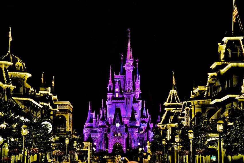 Die besten 5 Walt Disney World on Hip, Disneyland Castle Christmas HD-Hintergrundbild