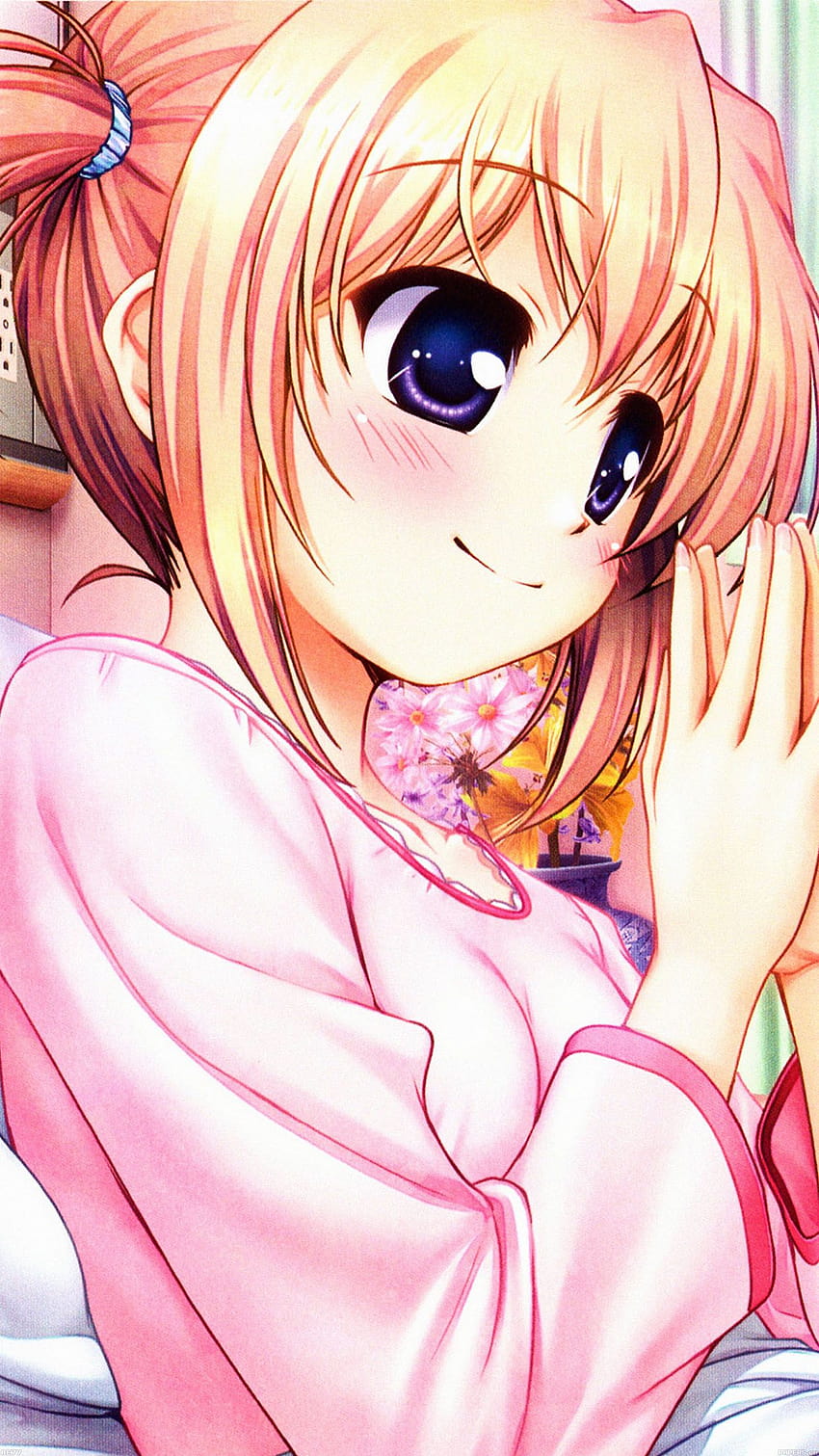 Anime Girl In Bed Smile Android, anime girl android HD phone wallpaper ...