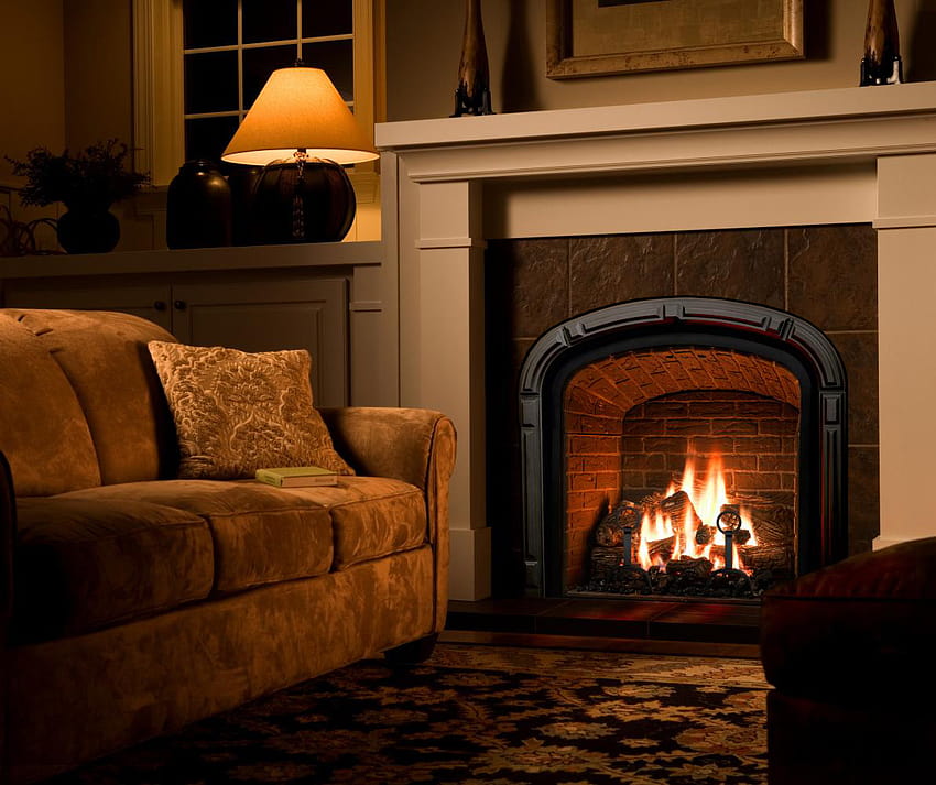 Gas Fireplace Gallery, cozy fireplace HD wallpaper