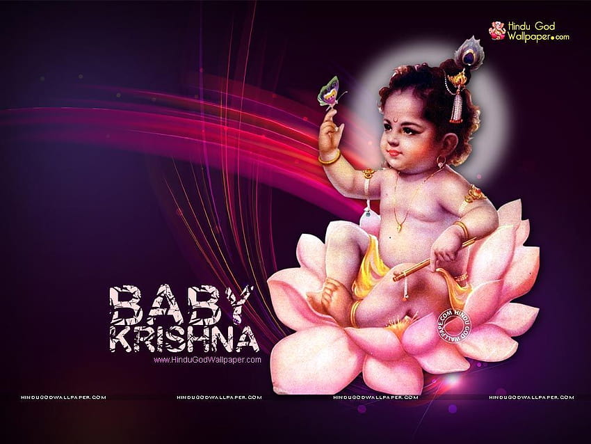 Bal Krishna ที่สวยงามกับ Baby Krishna เด็ก krishna วอลล์เปเปอร์ HD