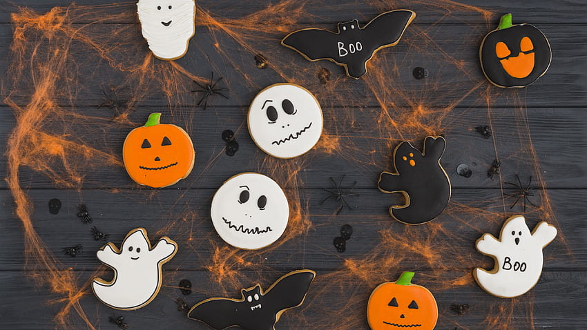 Halloween, cookies, food 5120x2880 U , boo halloween HD wallpaper