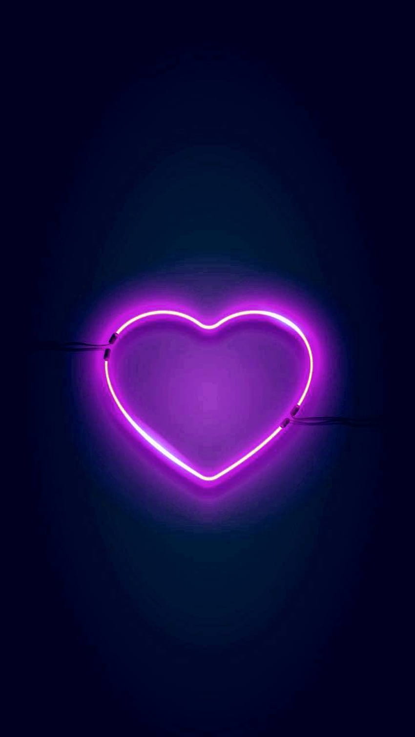Download Neon Heart Aesthetic Purple Picture  Wallpaperscom