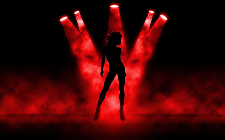 Dance, black and red music HD wallpaper