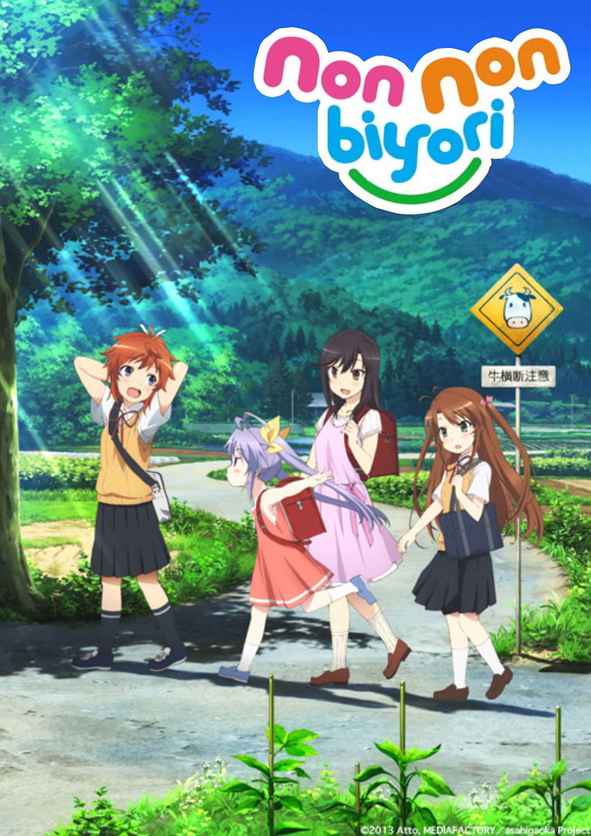 Non Non Biyori Poster 1: Mega Sized Movie Poster HD phone wallpaper