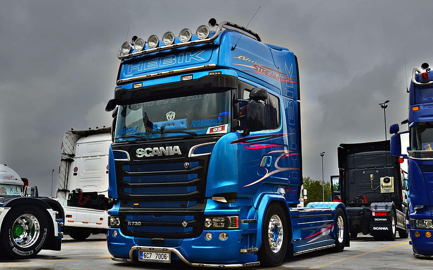 Scania R730, tuning, cabeza tractora, camiones, R, R fondo de pantalla