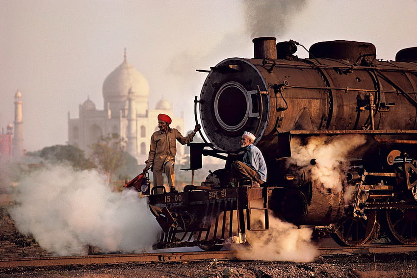 India Taj Mahal locomotoras locomotoras de vapor trenes, locomotora de ferrocarril indio fondo de pantalla