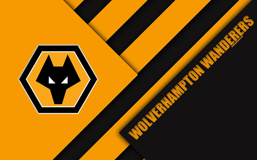 Wolverhampton Wanderers FC, logo, orange HD wallpaper