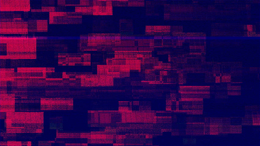 Glitch, purple and red HD wallpaper
