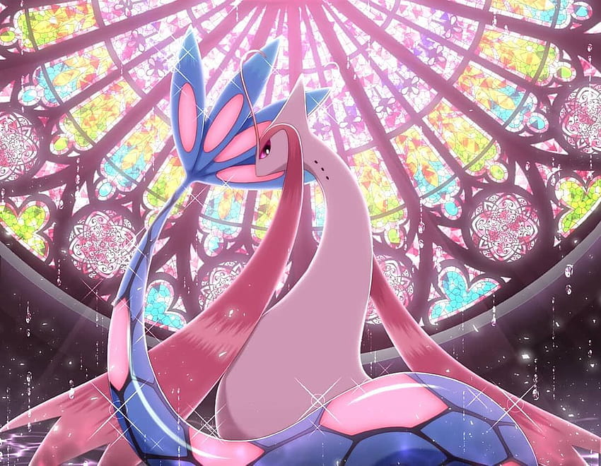 Beauty in Pokémon form Stained glass fits Milotic perfectly imo, pokemon milotic HD wallpaper