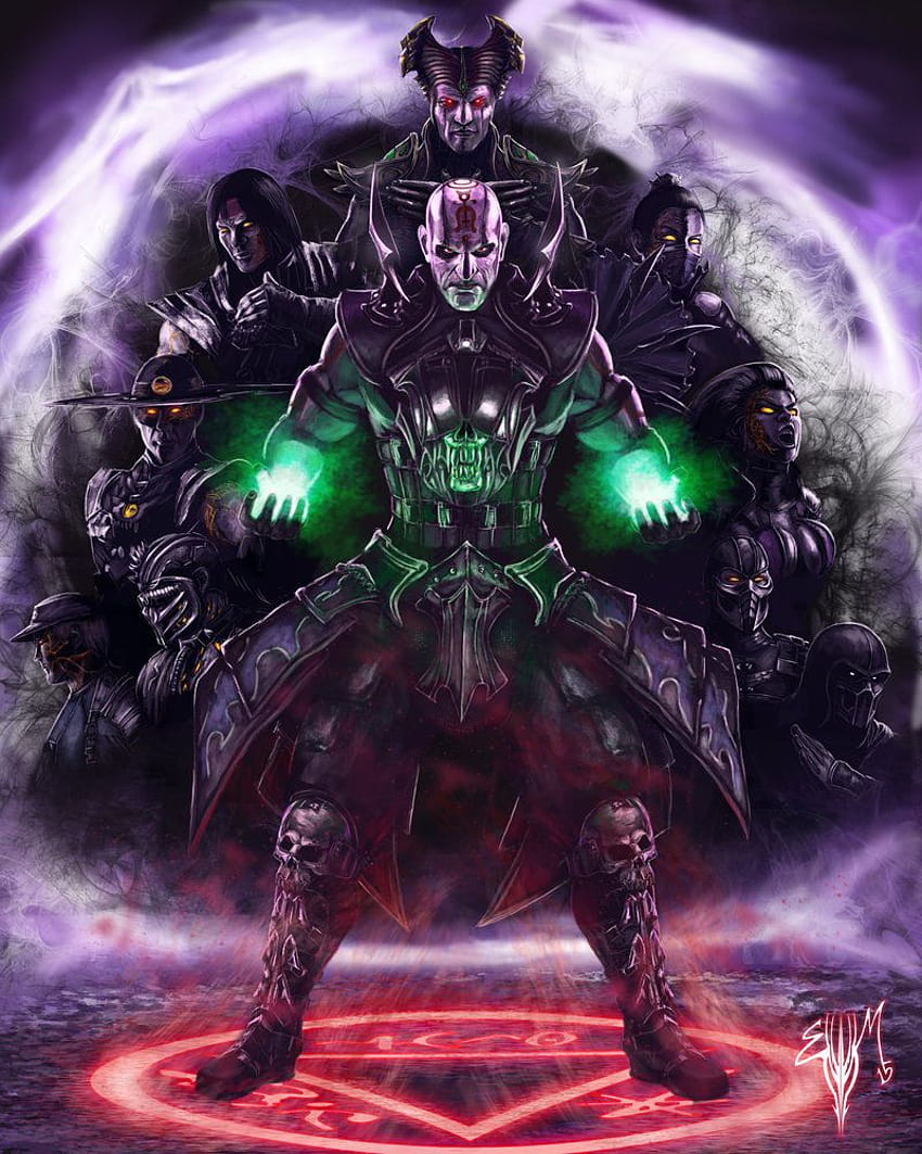 The Quan Chi Mortal Kombat X / Legacy Artwork от Esau Murga HD тапет за телефон