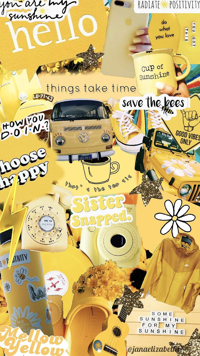 Jordan Cassidy on Yellow in 2019, yellow vsco vintage HD phone wallpaper