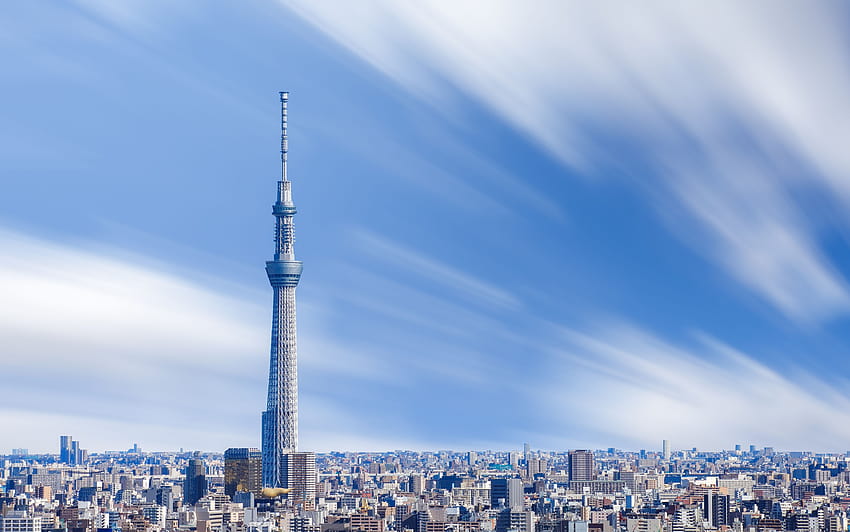Tokyo Skytree: jak zaoszczędzić pieniądze podczas wizyty w najwyższej budowli Tokio Tapeta HD