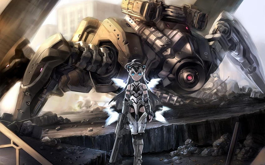 Mecha Anime Female Drawing, Anime transparent background PNG clipart |  HiClipart
