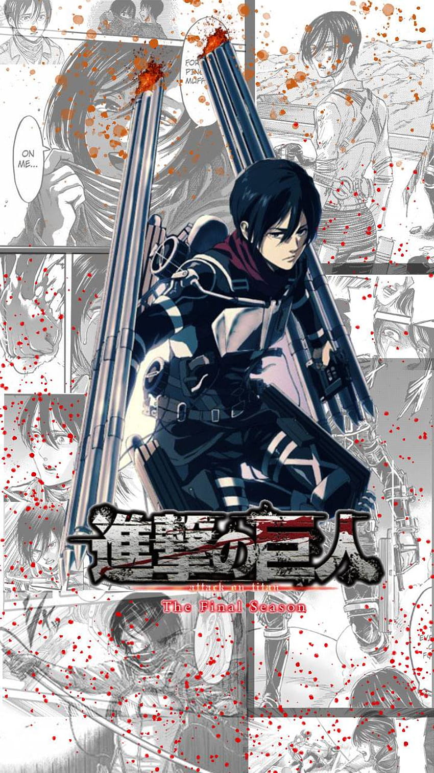 Mikasa x Eren render, male and female anime characters transparent  background PNG clipart | HiClipart