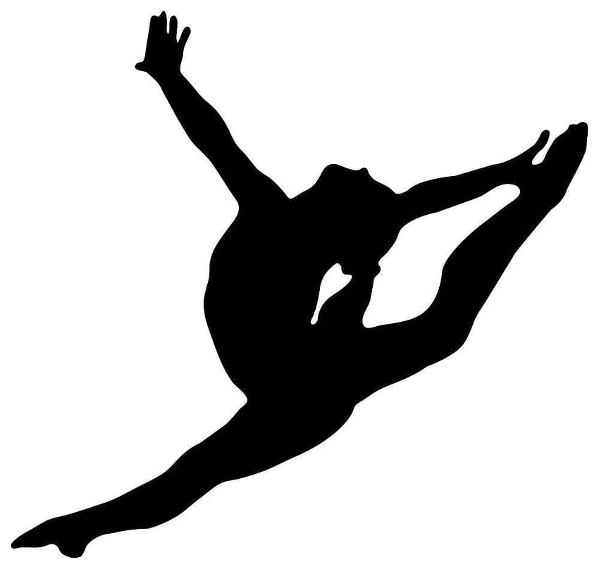 Outline of a gymnast!, gymnastics logo HD wallpaper