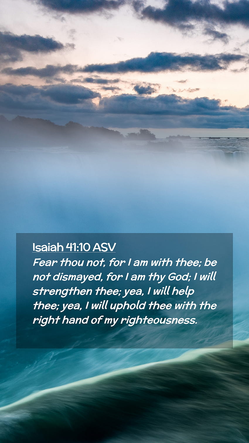 Ocean Night Isaiah 4110  Encouraging Bible Verses