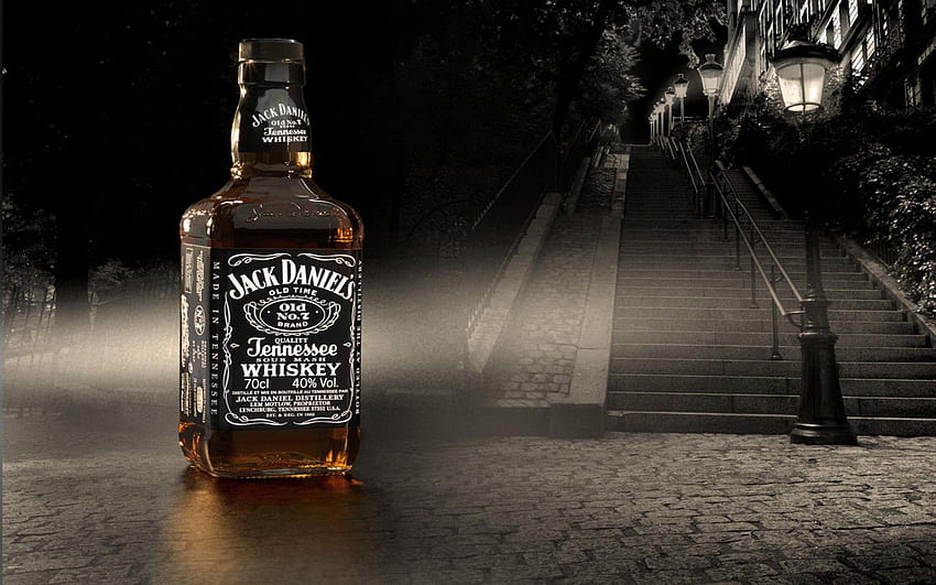 Jack Daniels Whiskyflasche, Whisky HD-Hintergrundbild