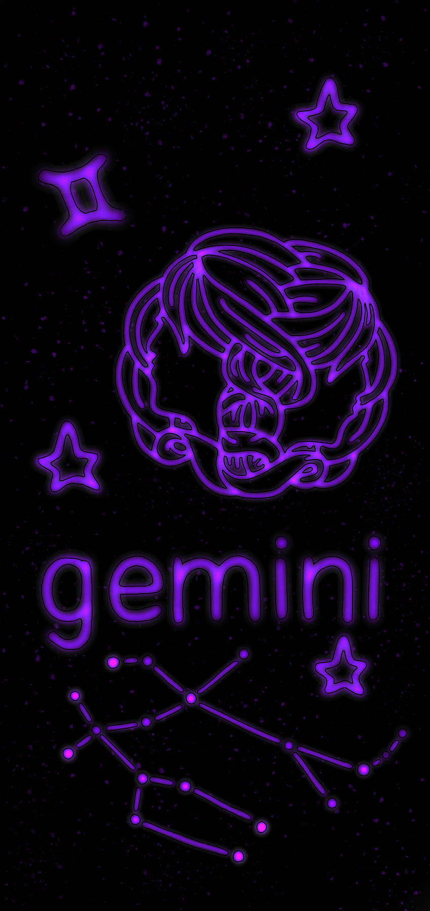 Gemini Zodiac iPhone gemini purple HD phone wallpaper  Pxfuel