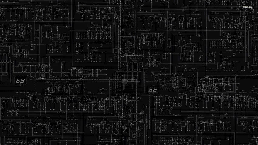 Dark Electronic, black technology HD wallpaper