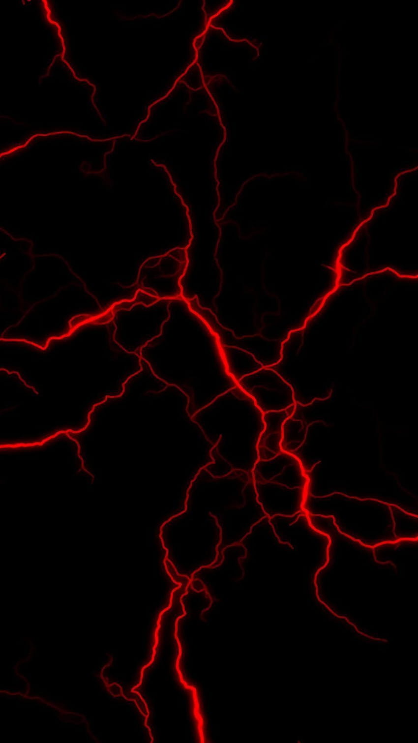 Lightning Bolt, red and black electricity HD phone wallpaper