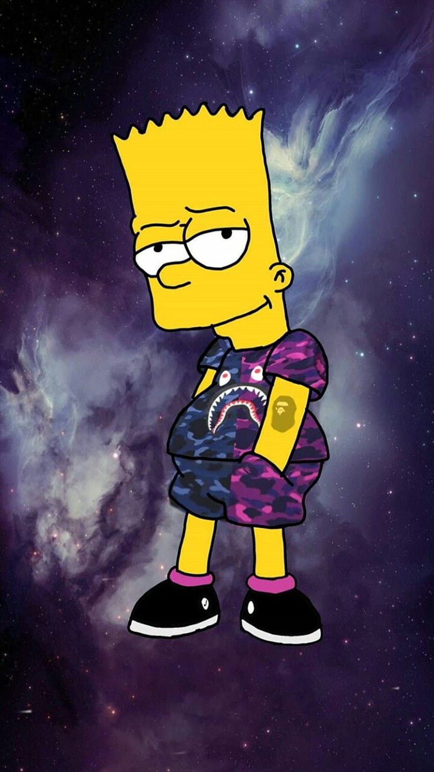 Fajni Simpsonowie, Gucci Bart Simpson Tapeta na telefon HD