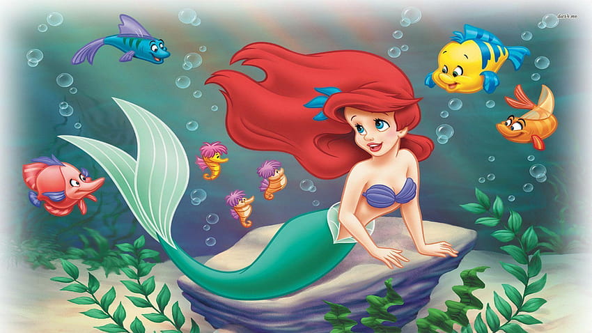 The Little Mermaid, disney, ariel, flounder, little mermaid live HD wallpaper