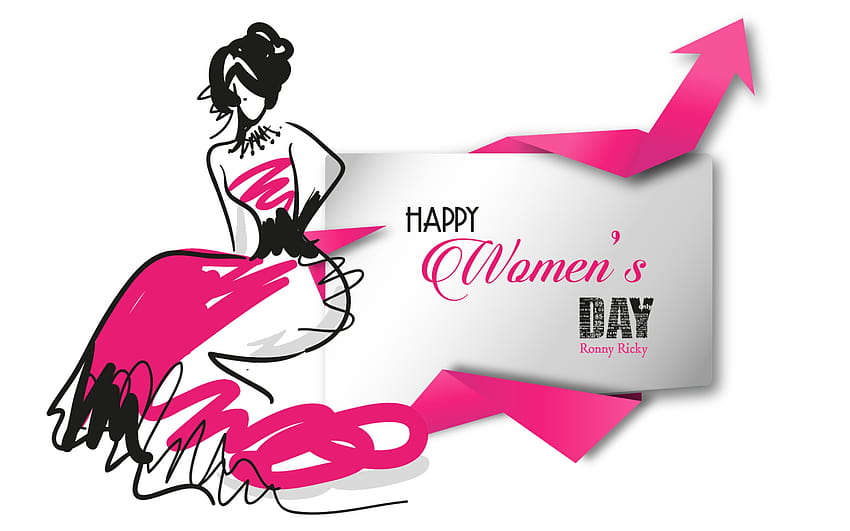 ♥ Feel special, unique, on top of the world.Its your day!! Happy Women's Day!!! Ronny Ricky, world post day HD wallpaper