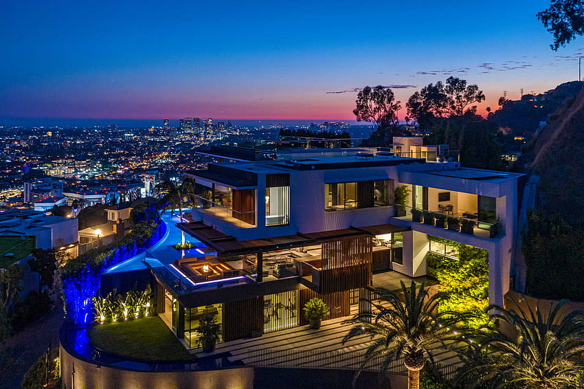 Największy dom na sprzedaż w Hollywood ... cnbc, mega rezydencja Tapeta HD