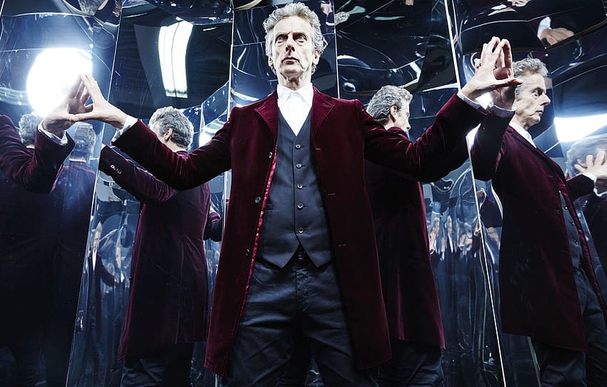 reflection, actor, male, jacket, Doctor Who, Doctor Who, Peter Capaldi, Peter Capaldi, The Twelfth Doctor, Twelfth Doctor , section фильмы HD wallpaper