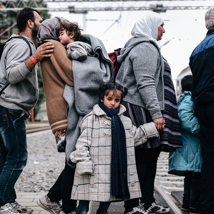 Crossing Borders, refugees HD phone wallpaper