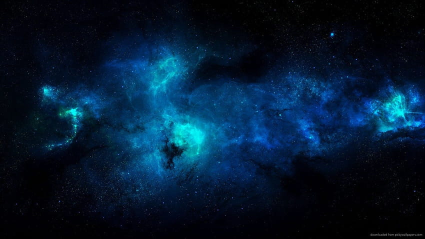 Universitycom Bright Neon Blue Gasses Floating in Space [1920x1080] for your , Mobile & Tablet, neon space HD wallpaper