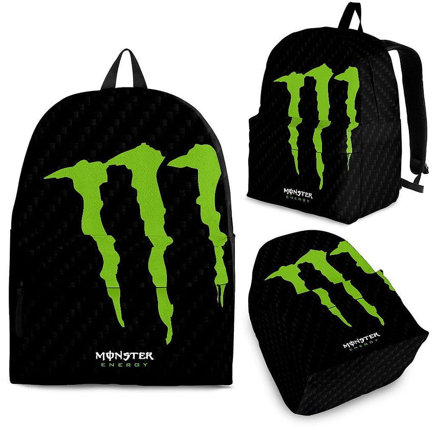 Hot Monster Energy Bag Backpacks School Travel HD phone wallpaper