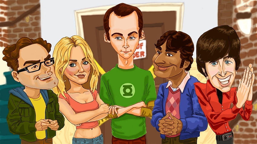 The Big Bang Theory caricature HD wallpaper