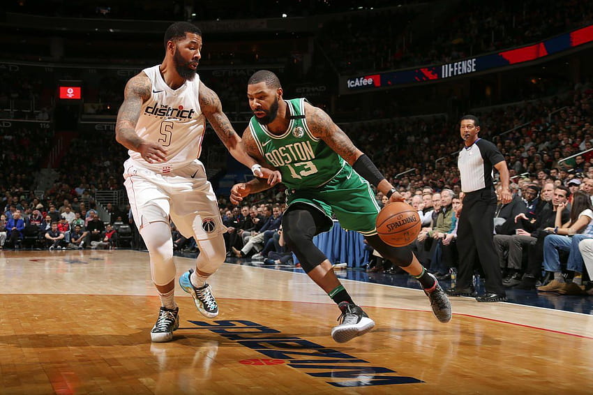 : Celtics vs. Wizards, Marcus Morris Celtics HD-Hintergrundbild