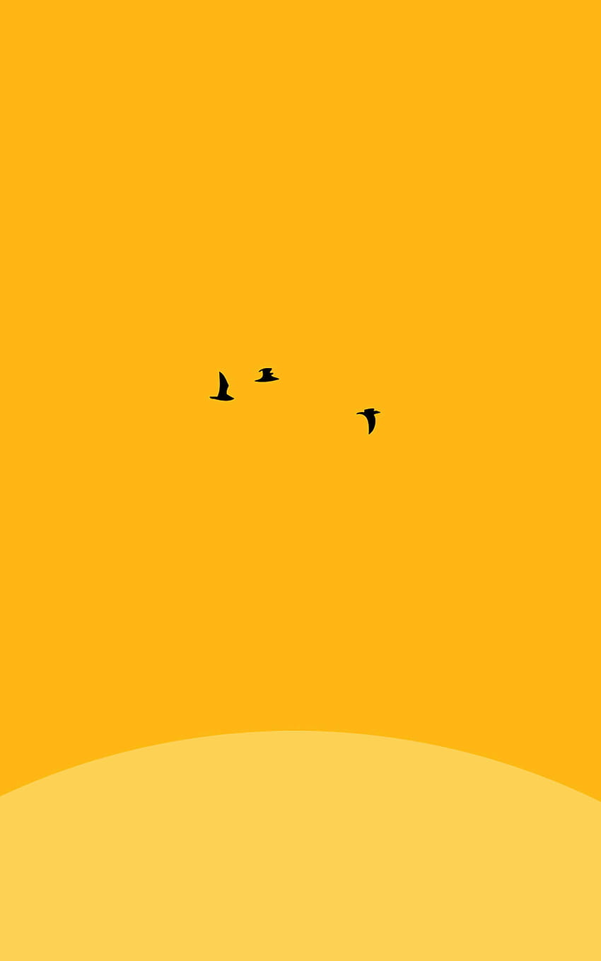 Yellow PDF, simple yellow HD phone wallpaper
