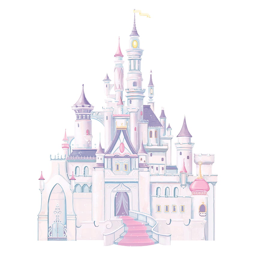 Съквартиранти Disney Princess, принцеса на фона на замъка HD тапет за телефон