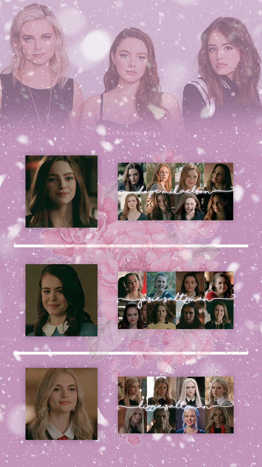 more on my IG @daydreamlockscreens <3, lizzie saltzman and hope mikaelson HD phone wallpaper