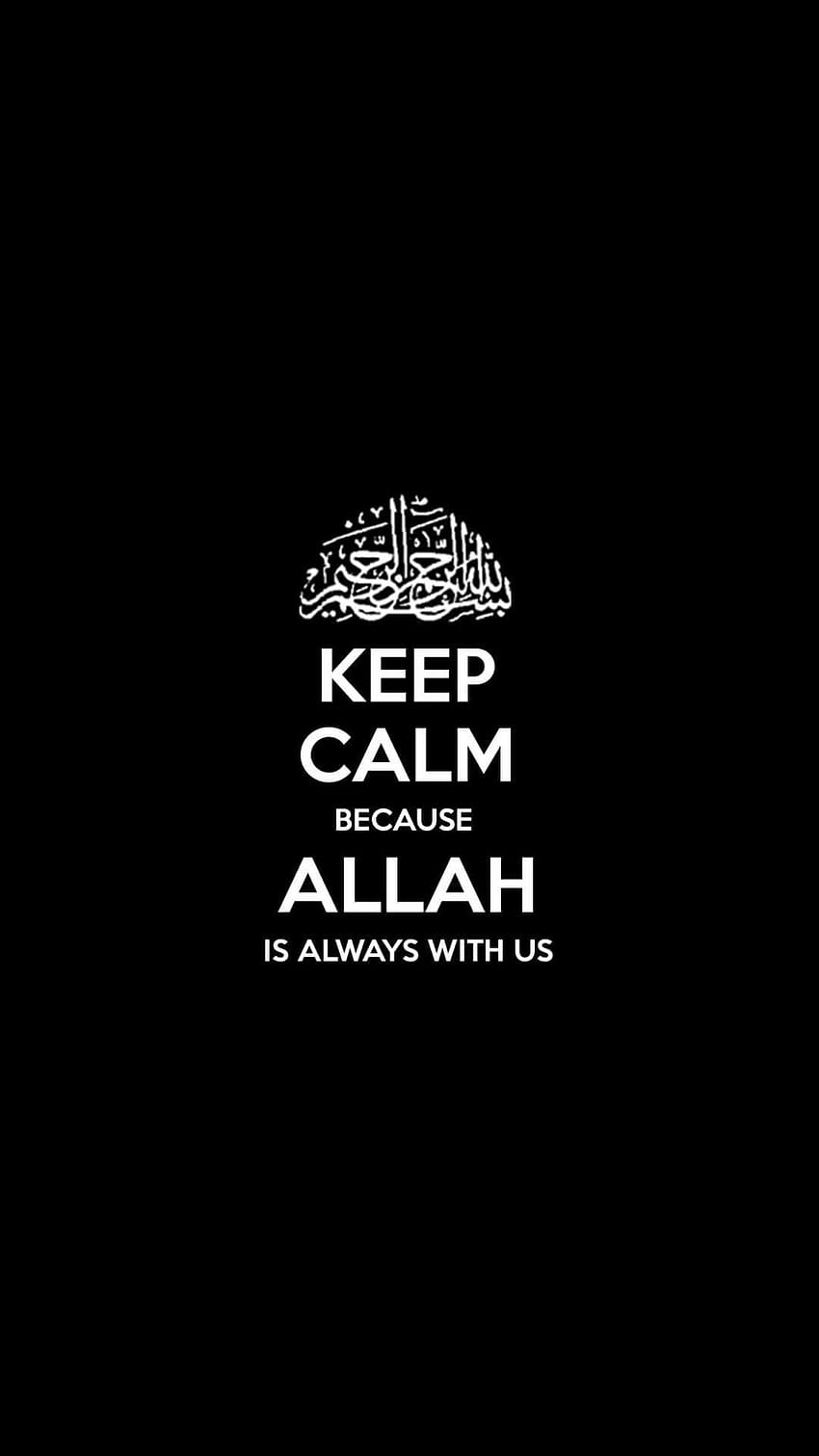 Bleib ruhig und liebe Allah, bleib ruhig, Liebe HD-Handy-Hintergrundbild