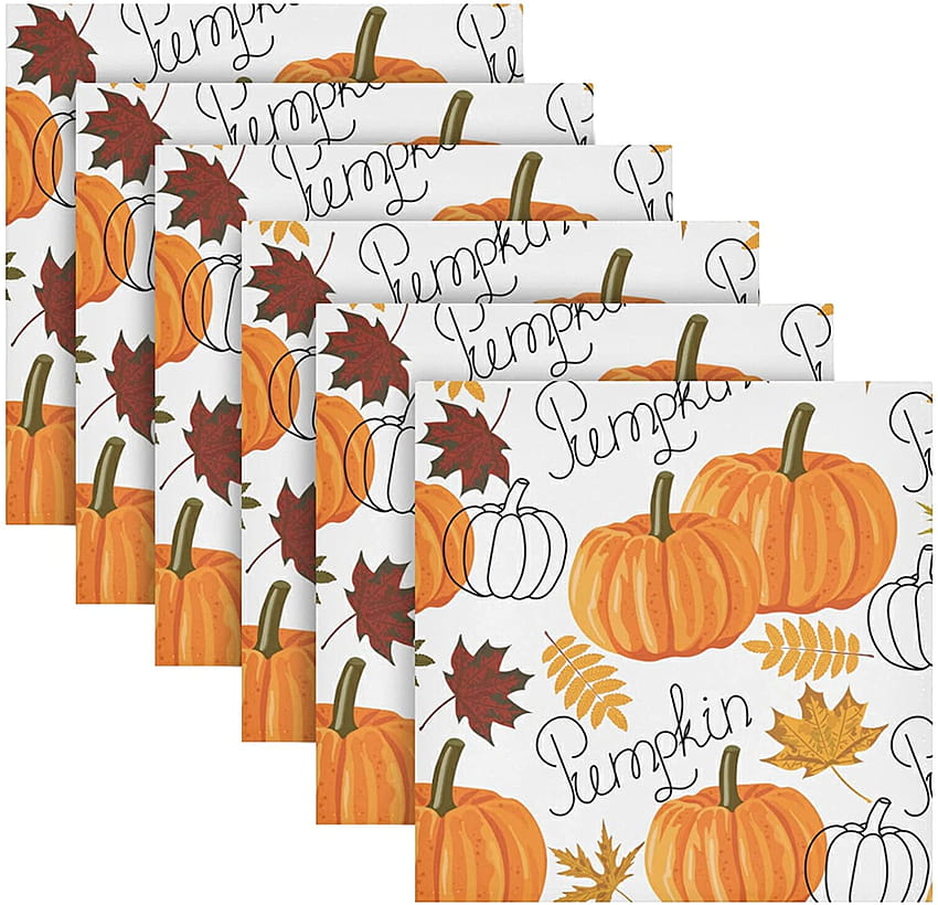 senya Cheap super special price Thanksgiving Day Cloth Napkin Pumpkin Leaf Tha Fall Autumn HD wallpaper