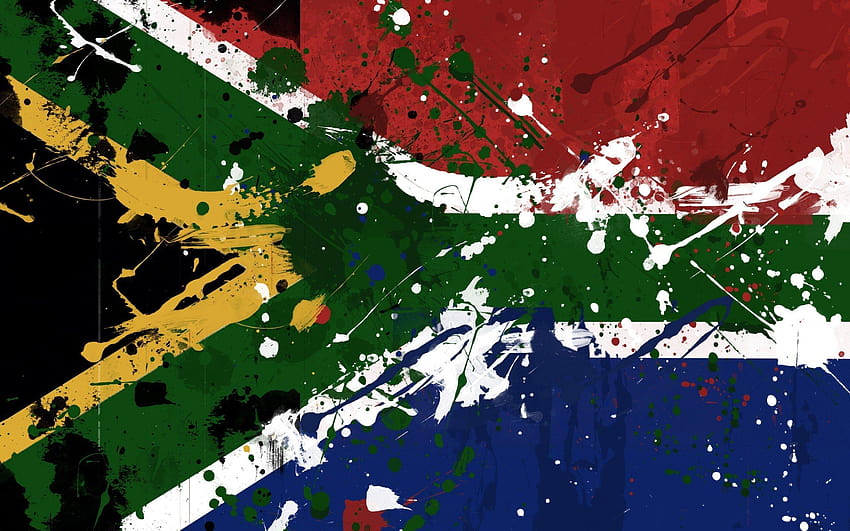 South Africa Flag, african flags HD wallpaper