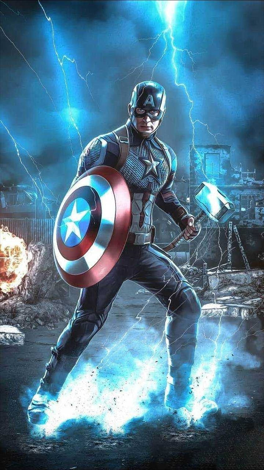 Captain America chiến đấu trong trò chơi kết thúc Avengers HD tải xuống hình  nền
