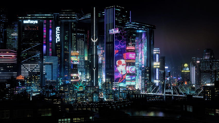 Kota Malam Cyberpunk 2077 : permainan cyberpunk, cyberpunk 2077 Wallpaper HD