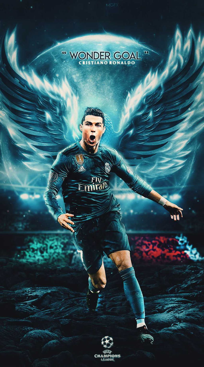 Ronaldo w piłce nożnej Tapeta na telefon HD
