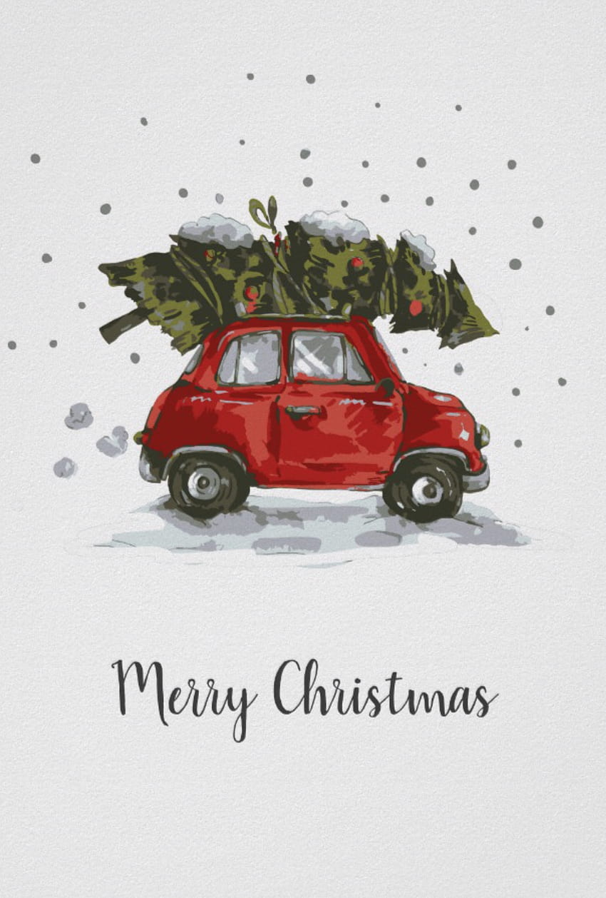 Cute Christmas Car, christmas cars HD phone wallpaper