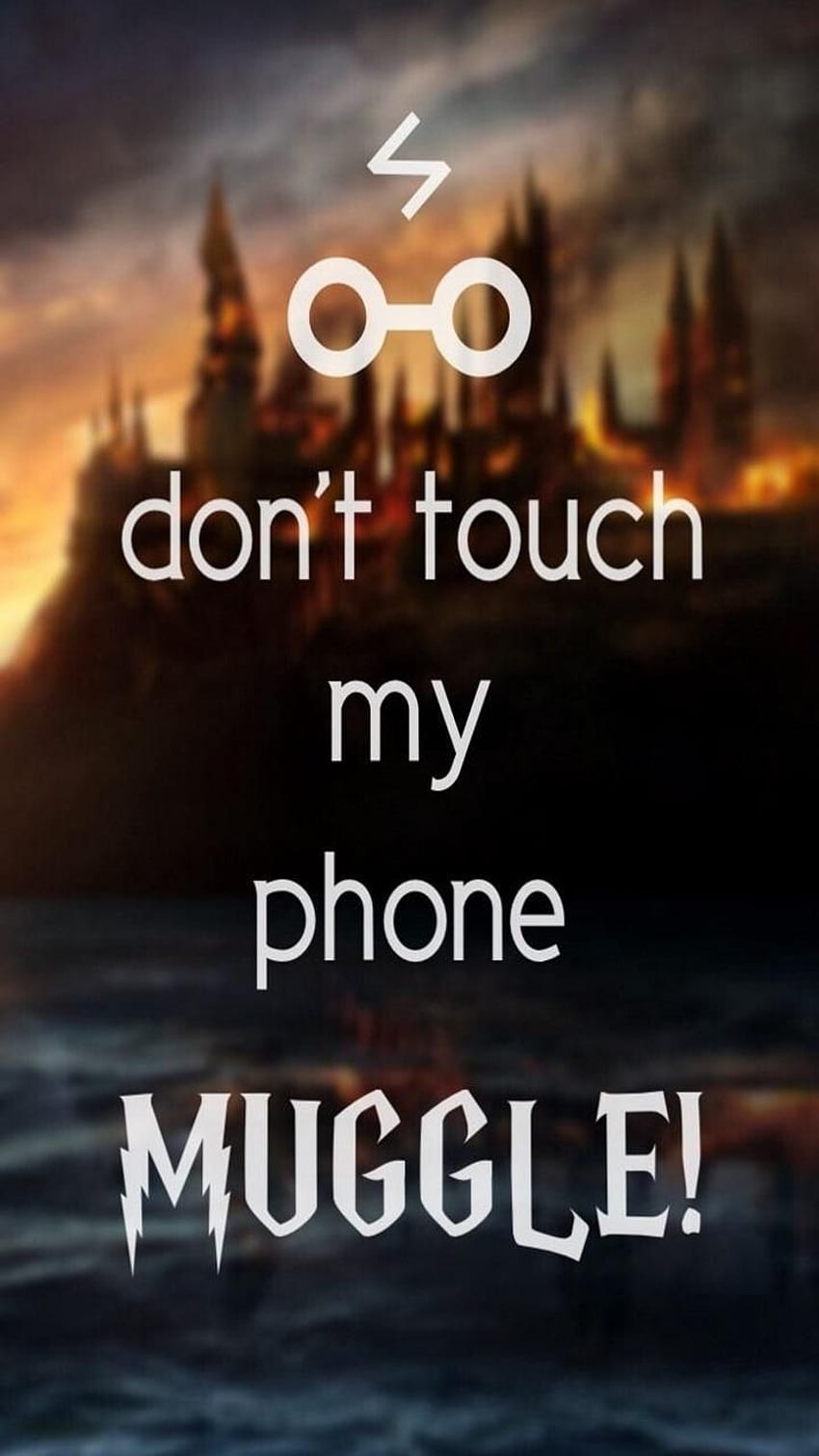 Nie dotykaj ekranu blokady mojego telefonu dla Androida, Harry Potter i iPhone Tapeta na telefon HD